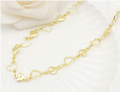 Interlocking Hearts Link Chain Necklace – 18K Gold For Gifts and Party Wear