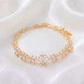 Exquisite Marquise Zircon Leaf Cluster Chain Bracelet