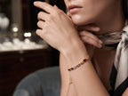 Imported Luxury Multi-Color Baguette Zircon Adjustable Bracelet – 18K Gold Plated