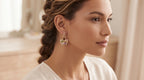 Multi-Color Zircon Crystal Butterfly Dangle Earrings – 18K Gold Plated Whimsical Jewellery