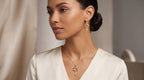 Ruby Zircon Kitty Cat Key Pendant Necklace & Matching Earrings Set