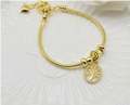Tree of Life Charm Snake Chain Bracelet – 18K Gold Plated Meaningful Jewellery for Women