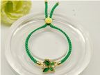 Imported Luxury 3A Premium Zircon Butterfly Adjustable Bracelet – Gold Plated Cord Bracelet