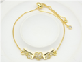 Luxury Zircon Angel Wings Heart Adjustable Bracelet – 18K Gold Plated