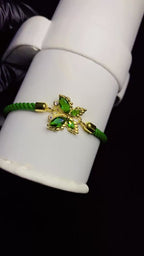 Imported Luxury 3A Premium Zircon Butterfly Adjustable Bracelet – Gold Plated Cord Bracelet