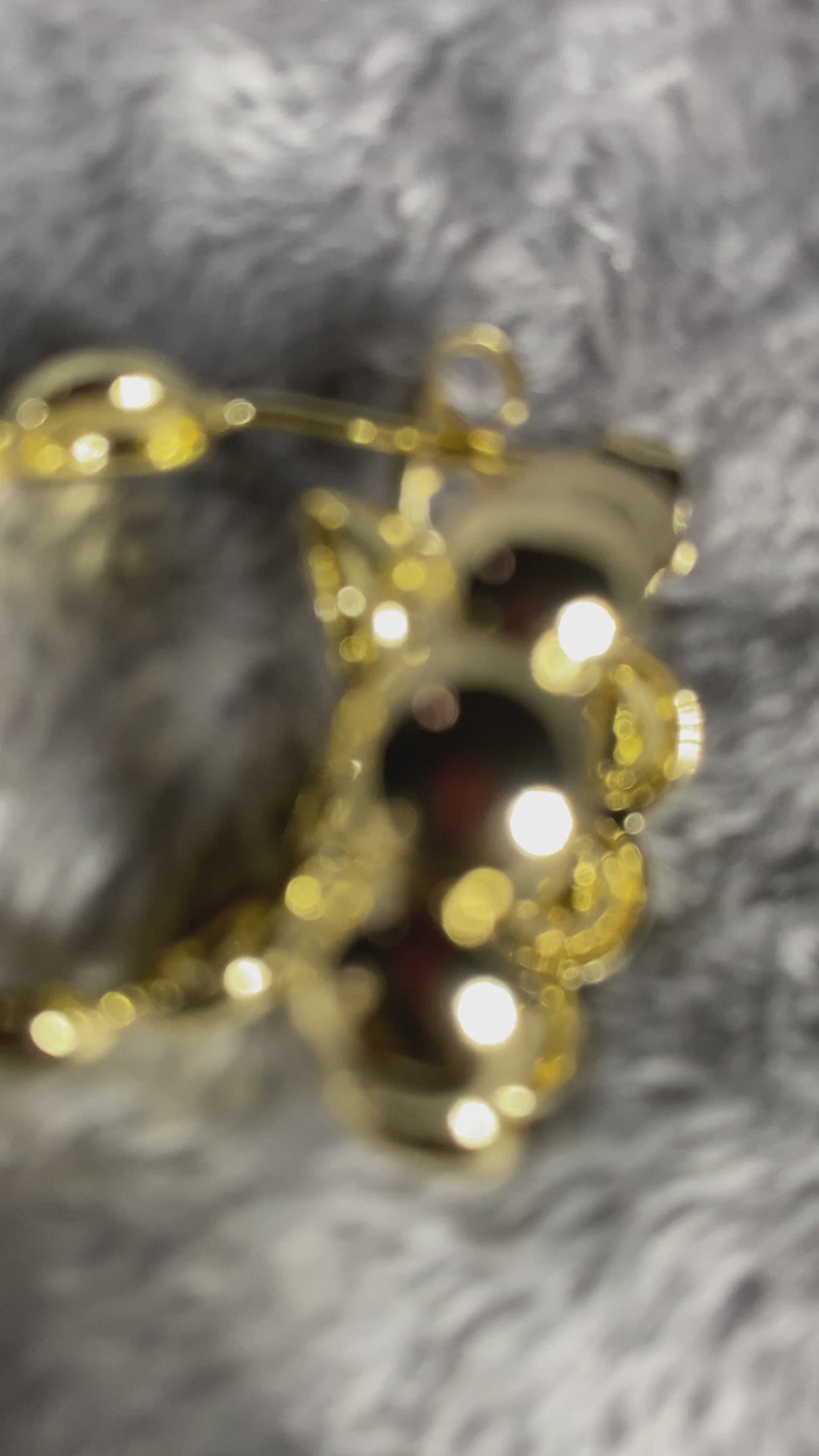 Gold-Plated Chunky Bubble Hoop Earrings – Bold Ball Statement Hoops